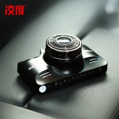 凌度 车载电子狗行车记录仪双镜头高清夜视全景倒车影像一体