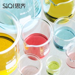 思齐 加厚 玻璃烧杯  刻度玻璃杯 透明 实验仪器 化学GG-17 50ml
