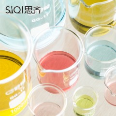 思齐 玻璃烧杯 耐高温 刻度杯 加厚 实验器材 玻璃仪器  100ml