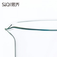 思齐 玻璃烧杯 刻度玻璃杯  玻璃仪器 大烧杯 实验器材耐高温  2000ml