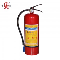 桂安 手提式干粉灭火器 车载家用灭火器工厂办公室4kg MFZ/ABC