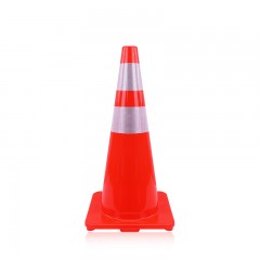 国产 迷你路障雪糕筒/桶 30cm反光锥路锥 PVC反光圆锥 停车牌警示锥