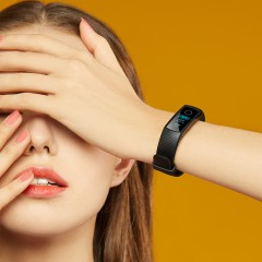 荣耀 运动智能计步心率彩屏触控计步器3nfc手表 手环4