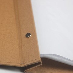 国产 空白素牛皮纸面相册20张A4插页式影集 证书收集册活页本