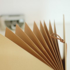 国产 复古diy手工影集 A4粘贴式牛皮纸折页相册本 创意礼品