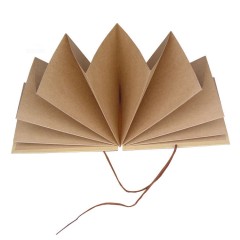 国产 A4大号粘贴式牛皮纸折页相册本 复古diy手工影集 创意礼品