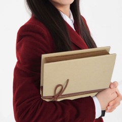 国产 A4大号粘贴式牛皮纸折页相册本 复古diy手工影集 创意礼品