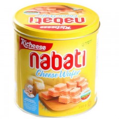 丽芝士 印尼进口纳宝帝奶酪威化饼干350g*2罐