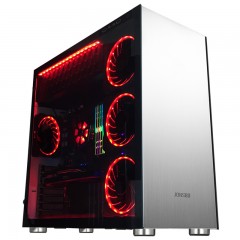 乔思伯 C4 中塔式机箱 ATX主板 1.5MM厚钢板箱体双侧玻璃