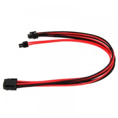 国产 PCI-E显卡8Pin/6+2 Pin辅助供电线8pin转6+2pin模块电源线 红黑