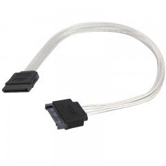 国产 镀银线 sata供电延长线 sata公头转接母头延长线 30cm