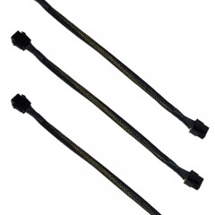 国产 主板CPU 8pin附助供电延长线 30CM 8pin转4+4 延长线 8pin电源线