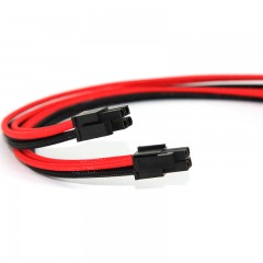 国产 CPU附助供电 8Pin延长线 CPU 8pin转8pin电源线 红黑单根 40CM