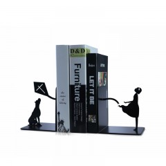 KALA 创意书立支架动漫学生书夹复古简约书靠桌面办公可伸缩铁书挡书板