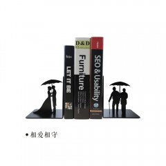 KALA 书立支架创意桌面办公雨中情书挡书板可伸缩学生书夹复古简约书靠