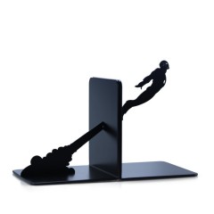 KALA 书立支架创意钢铁侠学生书夹简约书靠动漫书挡书板简易桌上书架