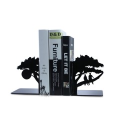 KALA 书立支架创意怦然心动书靠学生书挡书板桌面办公简约铁艺伸缩书夹