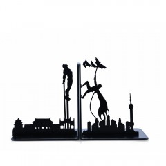 KALA 创意学生书夹可爱简约书靠动漫书挡书板桌面办公可伸缩铁书立支架