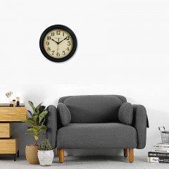 国产 10英寸创意挂钟欧式简约时钟卧室客厅静音钟表美式复古圆形石英钟