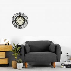 国产 10英寸挂表镂空仿铁艺术静音挂钟复古欧式客厅卧室挂表田园时钟
