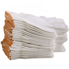 新越昌晖 劳保手套加厚耐磨 白线手套防护手套 高密度工地工作手套 男女/12副B11410