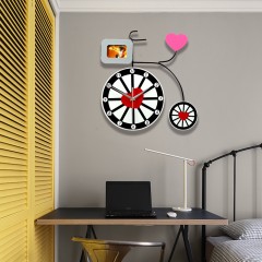 国产 儿童家用田园创意艺术静音钟表时尚电子挂表卡通个性挂钟装饰时钟