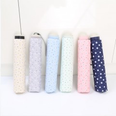 国产 防晒黑胶太阳伞遮阳伞学生遮阳晴雨伞三折叠伞