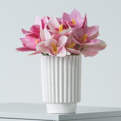 国产 颜物格罗夫蕙兰仿真花 室内家居饰品装饰品花束 插花假绢花艺摆设