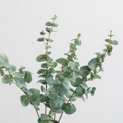 国产 仿真绿植物金钱叶枝 搭配花草清新装饰手感插花套装摆设