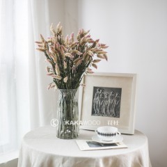 国产 天然浪漫粉色多头凤尾花干花束真花卧室插花家居装饰拍摄道具