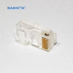 BABSON/百森 超五类网络水晶头RJ45 50U镀金（单个）