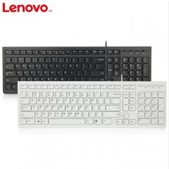 联想 巧克力键盘超薄游戏键盘有线台式机笔记本防水外接键盘K5819