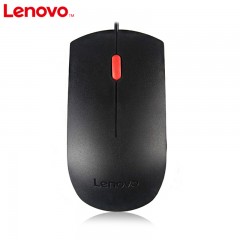联想 有线鼠标台式机笔记本办公通用红点USB大鼠标 EMS-537A