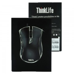 联想 有线光学游戏鼠标 台式LOL可编程黑将定制竞技鼠标 ThinkM500