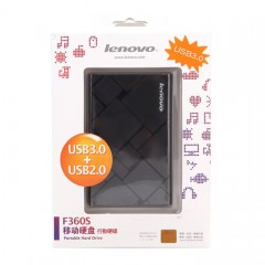 联想 移动硬盘1T 高速USB3.0硬盘1tb超薄金属可加密薄 F360S