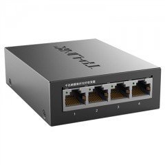 TP-Link 单模单纤千兆光纤收发器SC光电转换器1光4电 TL-FC314B-3