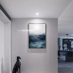 国产 若素北欧客厅风格抽象三联画时尚大气沙发背景墙挂画高档轻奢壁画