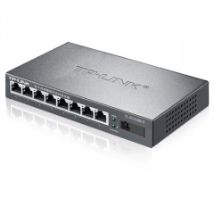 TP-LINK 单模单纤光纤收发器千兆1光8电双向数据监控 TL-FC318B-3