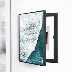 国产 北欧电表箱装饰画小清新简约配电箱弱电箱竖款开关盒遮挡挂画简欧