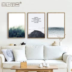 国产 现代简约客厅装饰画北欧清新风格墙画餐厅饭厅卧室走廊过道挂画