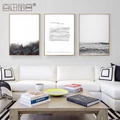 国产 现代简约客厅装饰画北欧清新风格墙画餐厅饭厅卧室走廊过道挂画