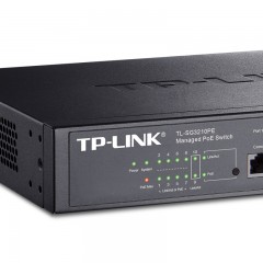 TP-LINK 8口全千兆网管PoE交换机8GE(PoE)+2SFP TL-SG3210PE
