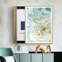 国产 有态度 电表箱装饰画可推拉挂画北欧弱电箱装饰遮挡竖款开关盒