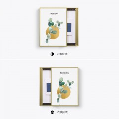 国产 有态度 电表箱装饰画可推拉挂画北欧弱电箱装饰遮挡竖款开关盒