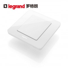 罗格朗 开关插座面板逸典圆 空白面板 挡板 盲板 白板 装饰板86型