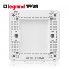 罗格朗 开关插座面板逸典圆 空白面板 挡板 盲板 白板 装饰板86型