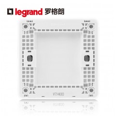 罗格朗 开关插座面板86型冰莹白白板空白面板填空板装饰白面板