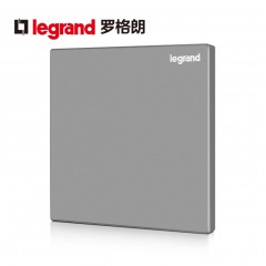 罗格朗 逸景银色86型大板白板灰色空白面板填空盖板盲板光板