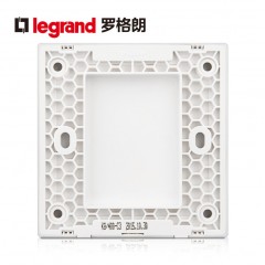 罗格朗 逸景银色86型大板白板灰色空白面板填空盖板盲板光板