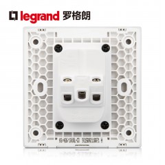 罗格朗 深砂银色86型逸景二三插五孔插座面板开关家用墙壁灰色